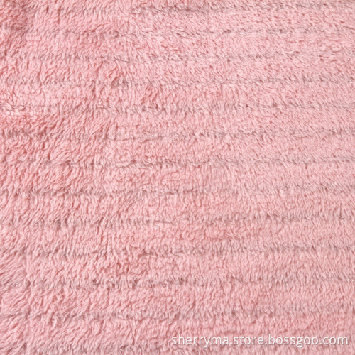 New design polyester coral fleece brushed knit fabric